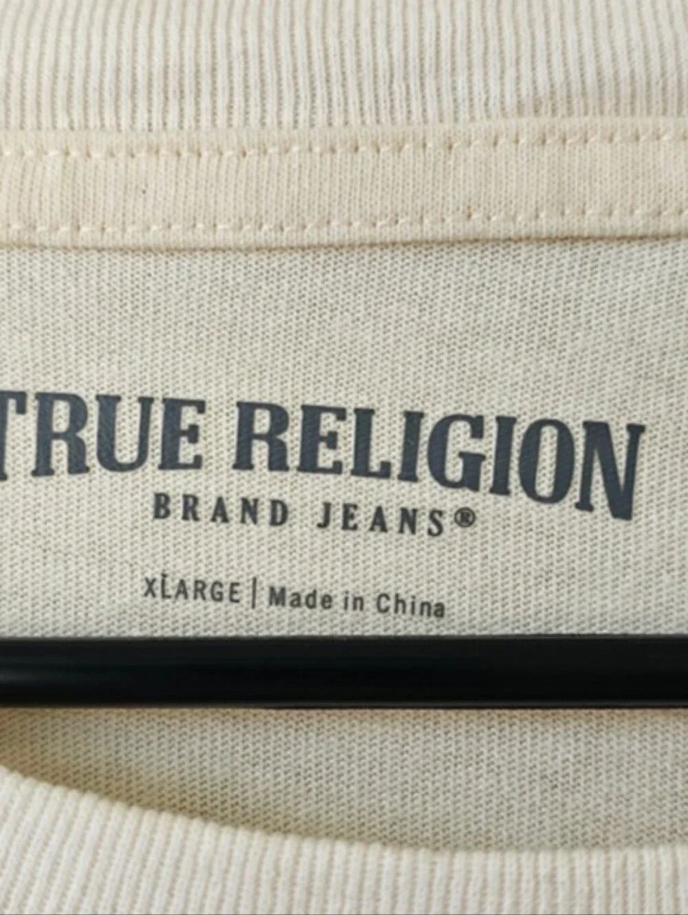True Religion Multi-logo Heavyweight Boxy Tee Y2K Winter White Size XL